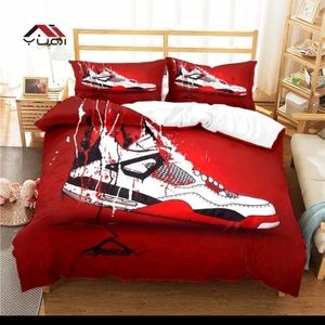 Basketball shoe pattern bedding set